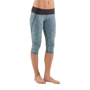 Lululemon Run: Excel Crop Leggings Wee Are From Space Deep Coal May Multi Sz 4